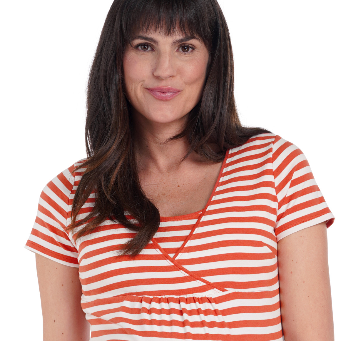 2 Damen Umstands-T-Shirts mit Stillfunktion