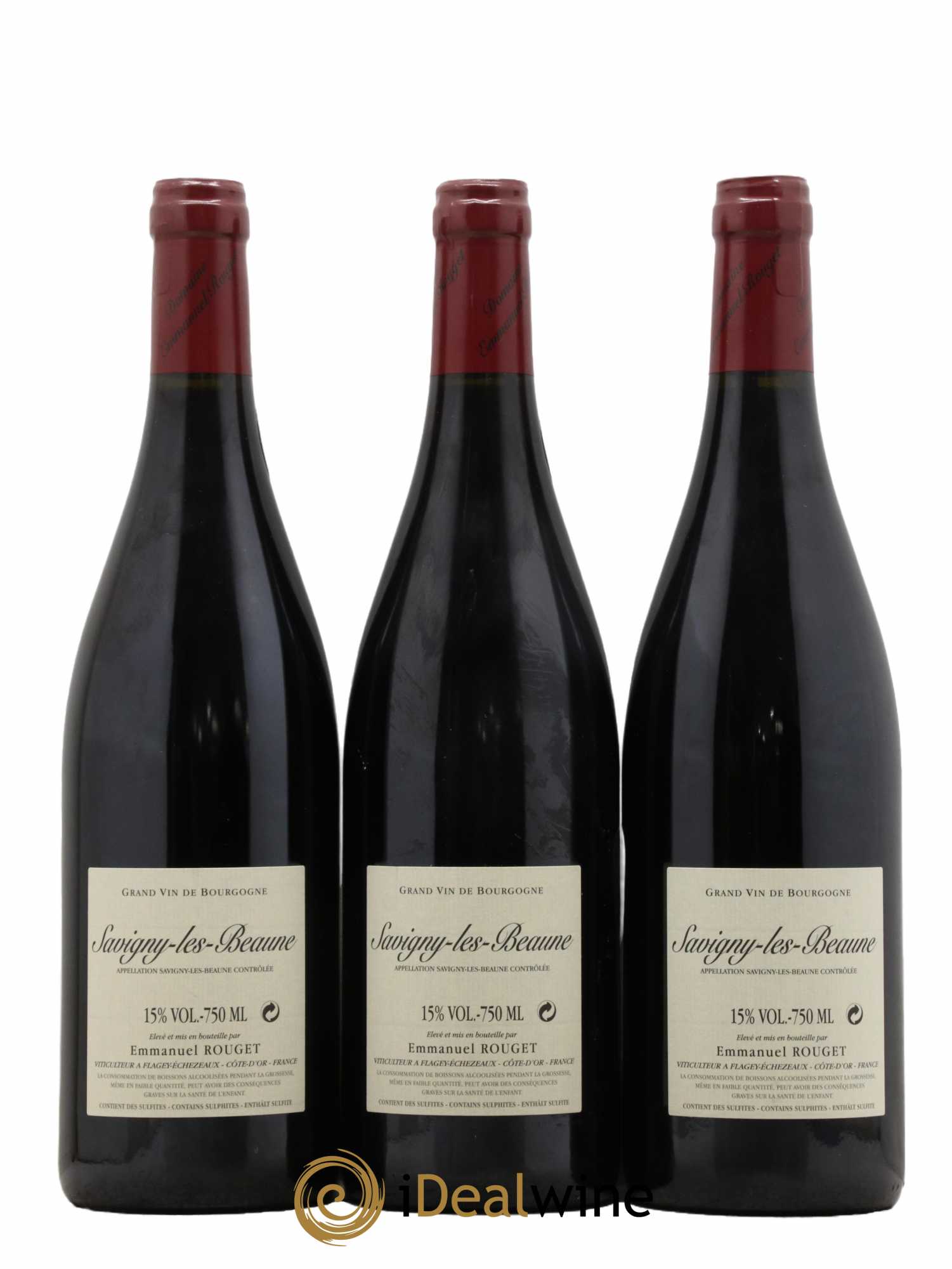 Savigny-lès-Beaune Emmanuel Rouget  2019 - Lot de 3 Bouteilles