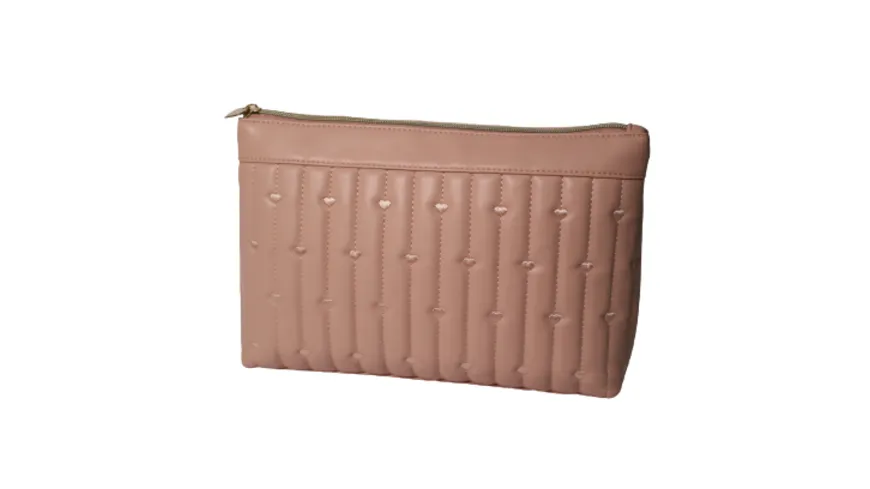 KANIA Kulturtasche Rosa Herz rosa