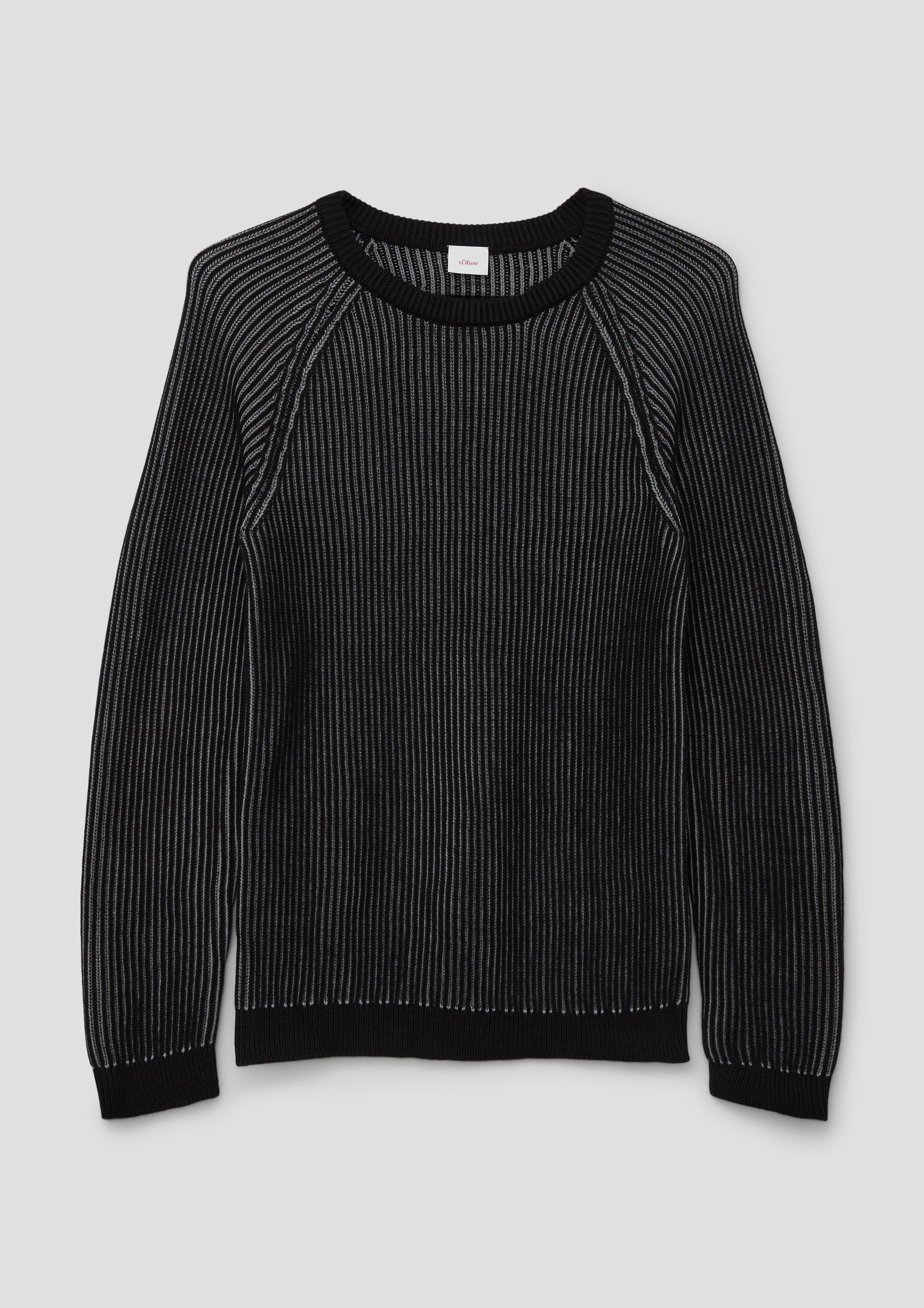 Strickpulli in Two-Tone-Optik  2134077-9999