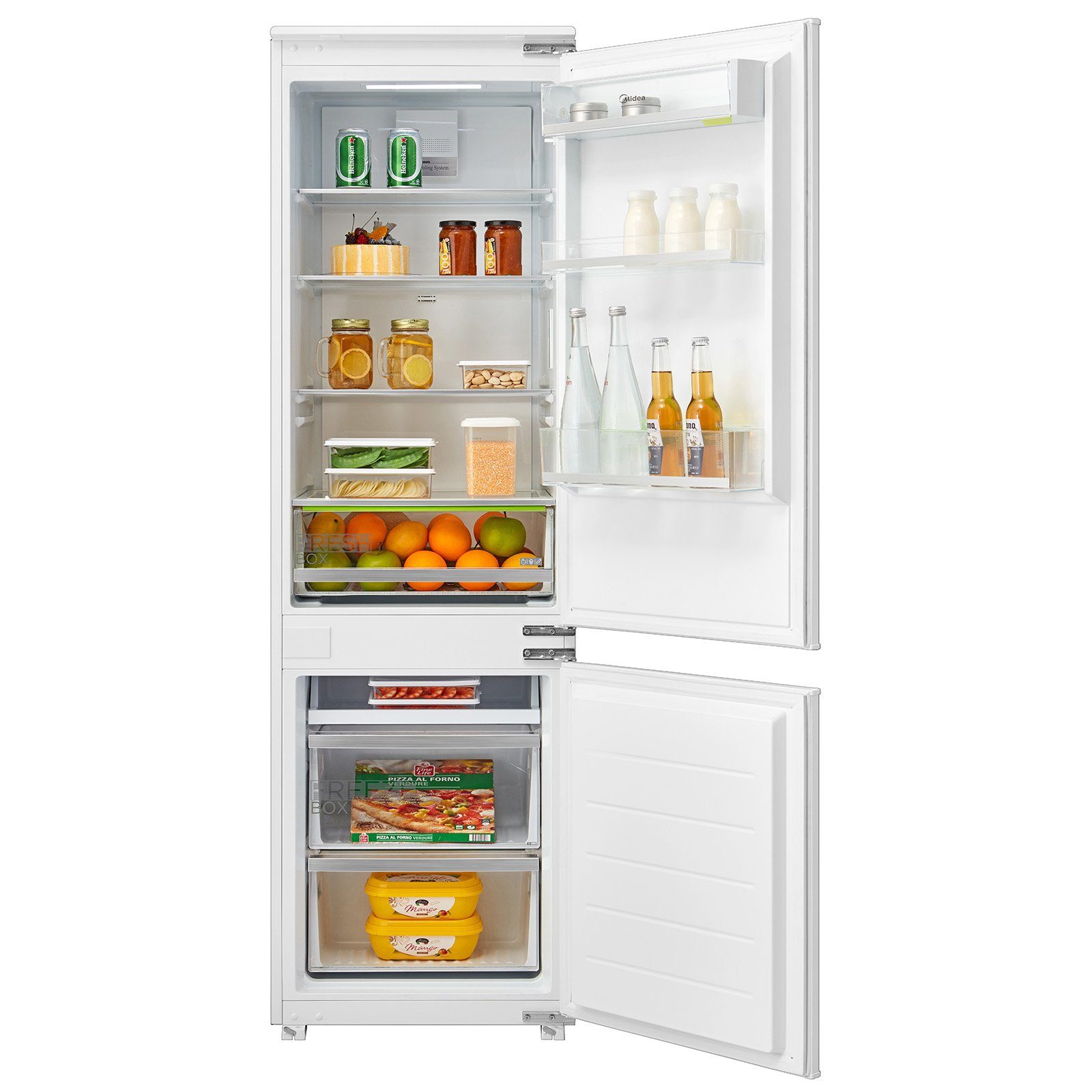 Midea Einbaukühlgefrierkombination MERE255FGE01S, No Frost