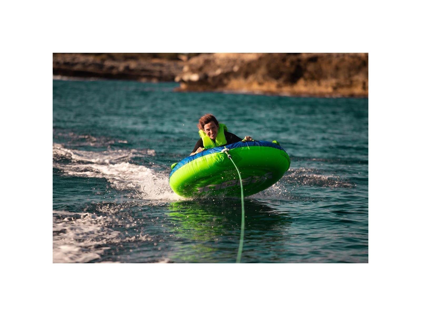 Jobe Inflatable SUP-Board Jobe Breeze Funtube 1 Person inkl. Elektrische Pumpe und Seil, SUP, (Set), 1 Person,4 Griffe