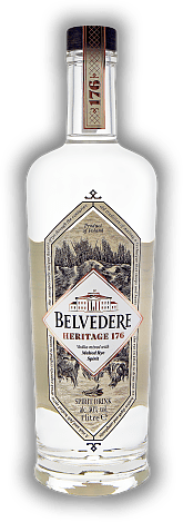 Belvedere Heritage 176 1,0 Liter Belvedere Heritage 176 1,0 Liter Eine kräftige, vollmundige und komplexe Spirituose auf Wodka-Basis und Malted Rye Spirit. 1	 Liter - Vol 40%
