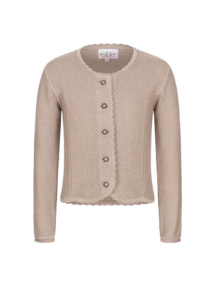 Nübler Kinderstrickjacke Yvonne in Natur günstig kaufen