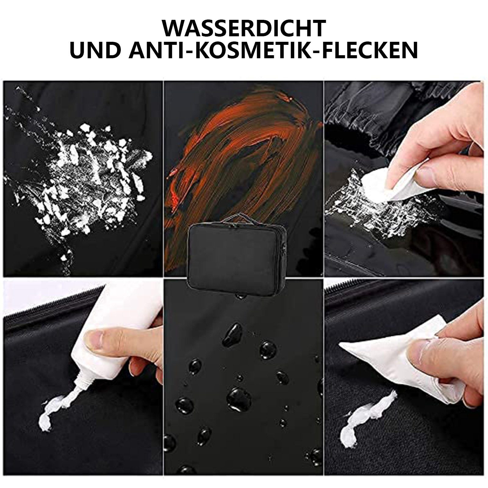 iceagle Kosmetikkoffer Kosmetiktasche, Kosmetikkoffer Große Kapazität Make Up Organizer (Tasche wasserdichte Portable Künstler Schminkkoffer, Reise Schminktasche für Damen und Mädche), Make up Bag Tasche mit Verstellbare Trennwände und Riemen