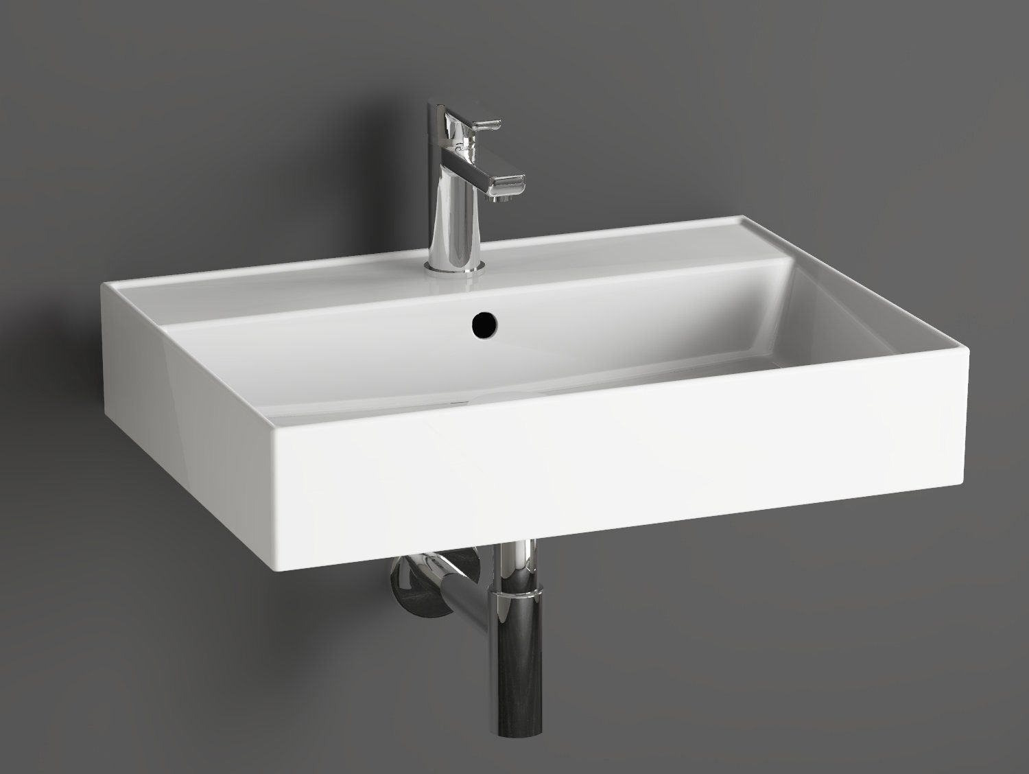 Aqua Bagno Waschbecken Aqua Bagno Loft Air Design Keramik Waschbecken 60 (Packung)