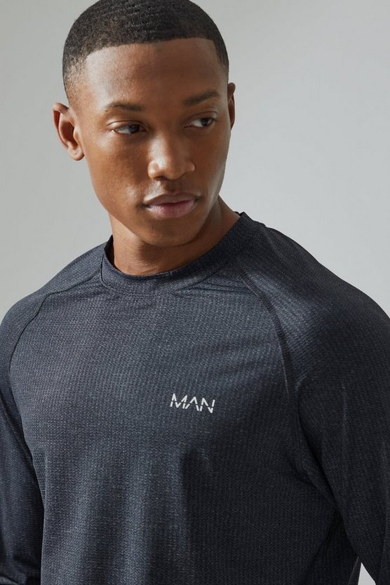 Man Active Slim-Fit Mesh-Oberteil