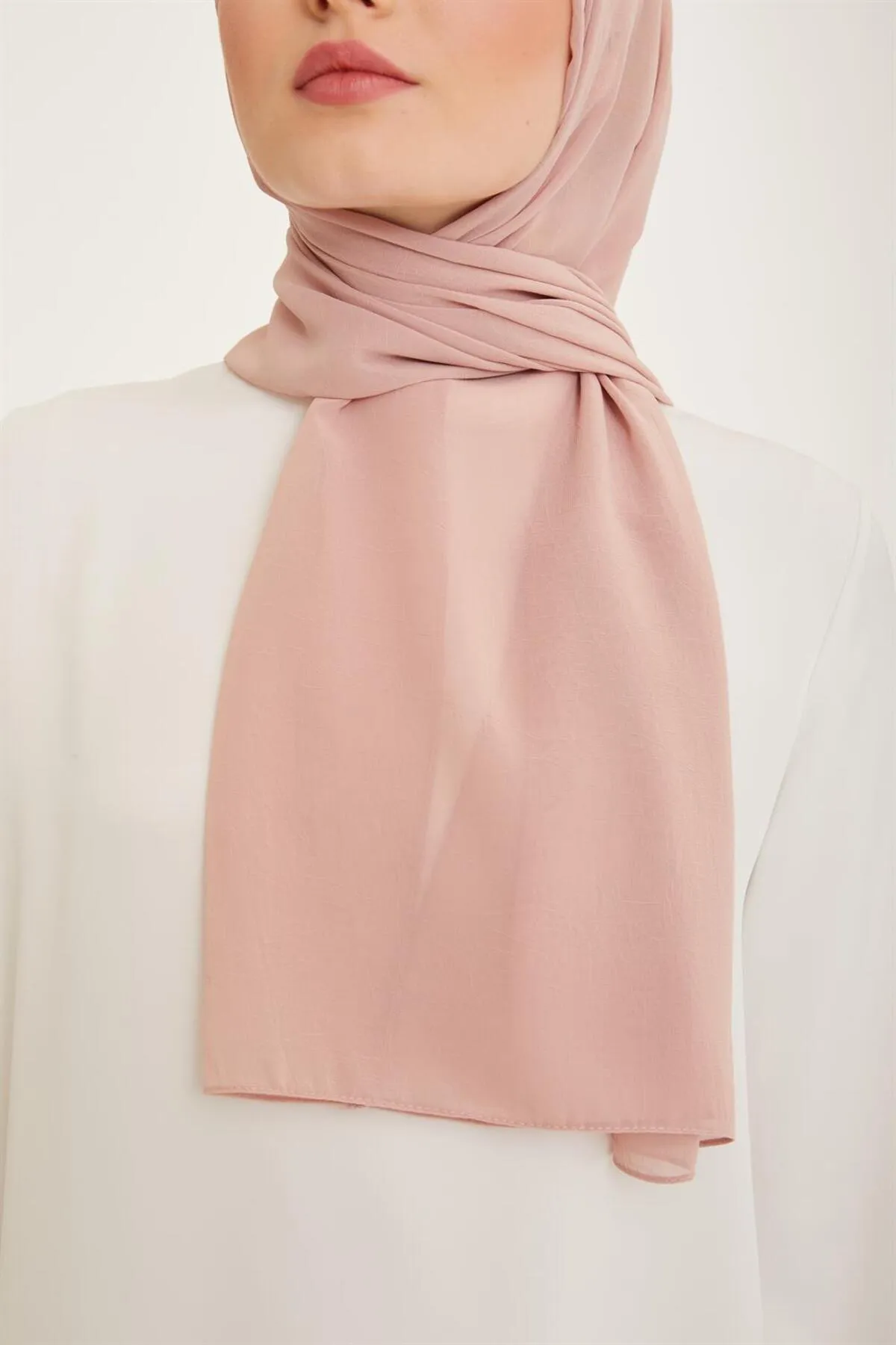 Armine  Trend Crinkle Chiffon-Schal – Atskrn-23 – Puder