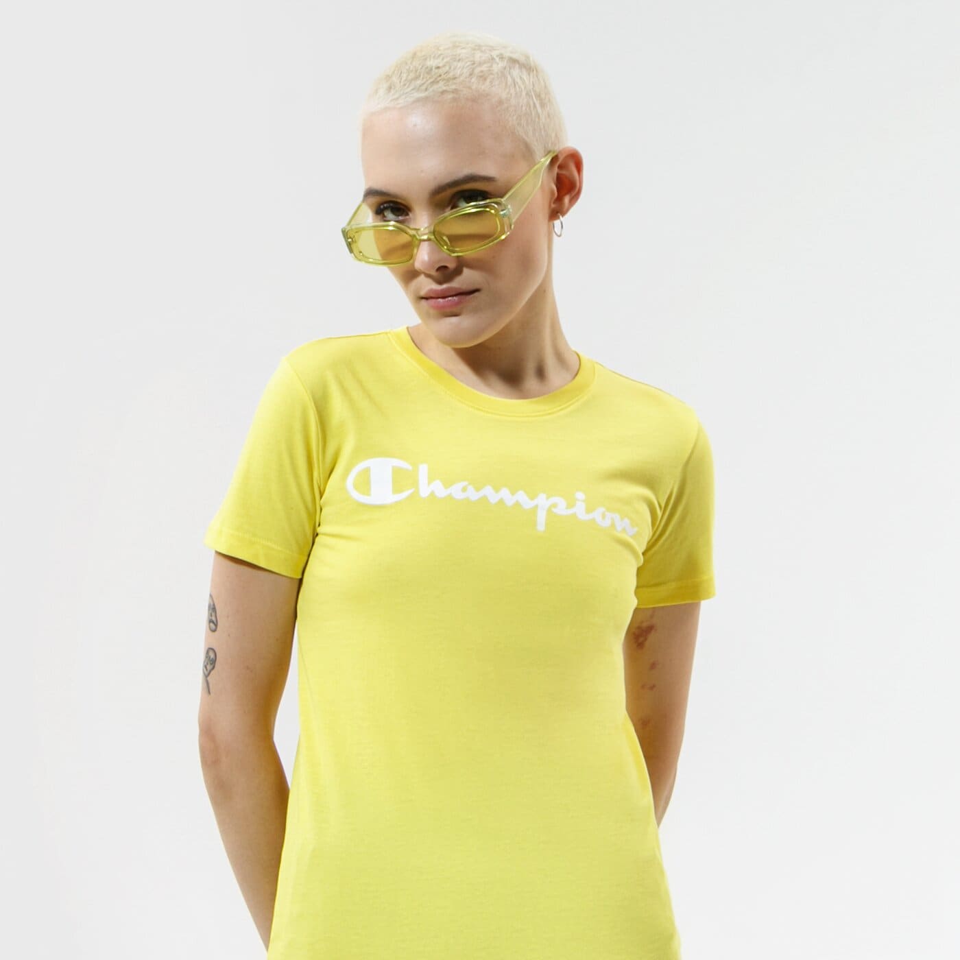CHAMPION T-SHIRT CREWNECK T-SHIRT Gelb