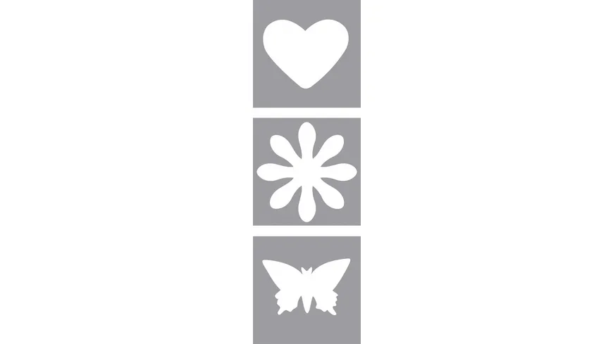 Rayher Motivstanzer Herz,Blume,Schmetterling