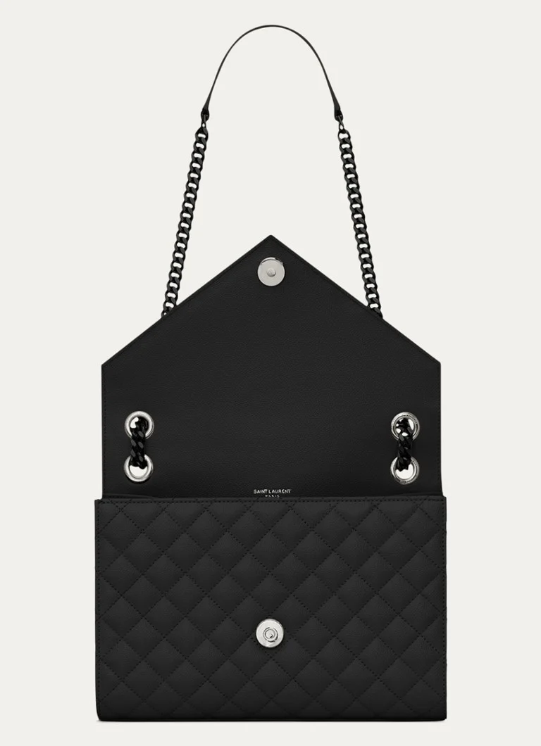 Saint Laurent Envelope Medium calfskin shoulder bag