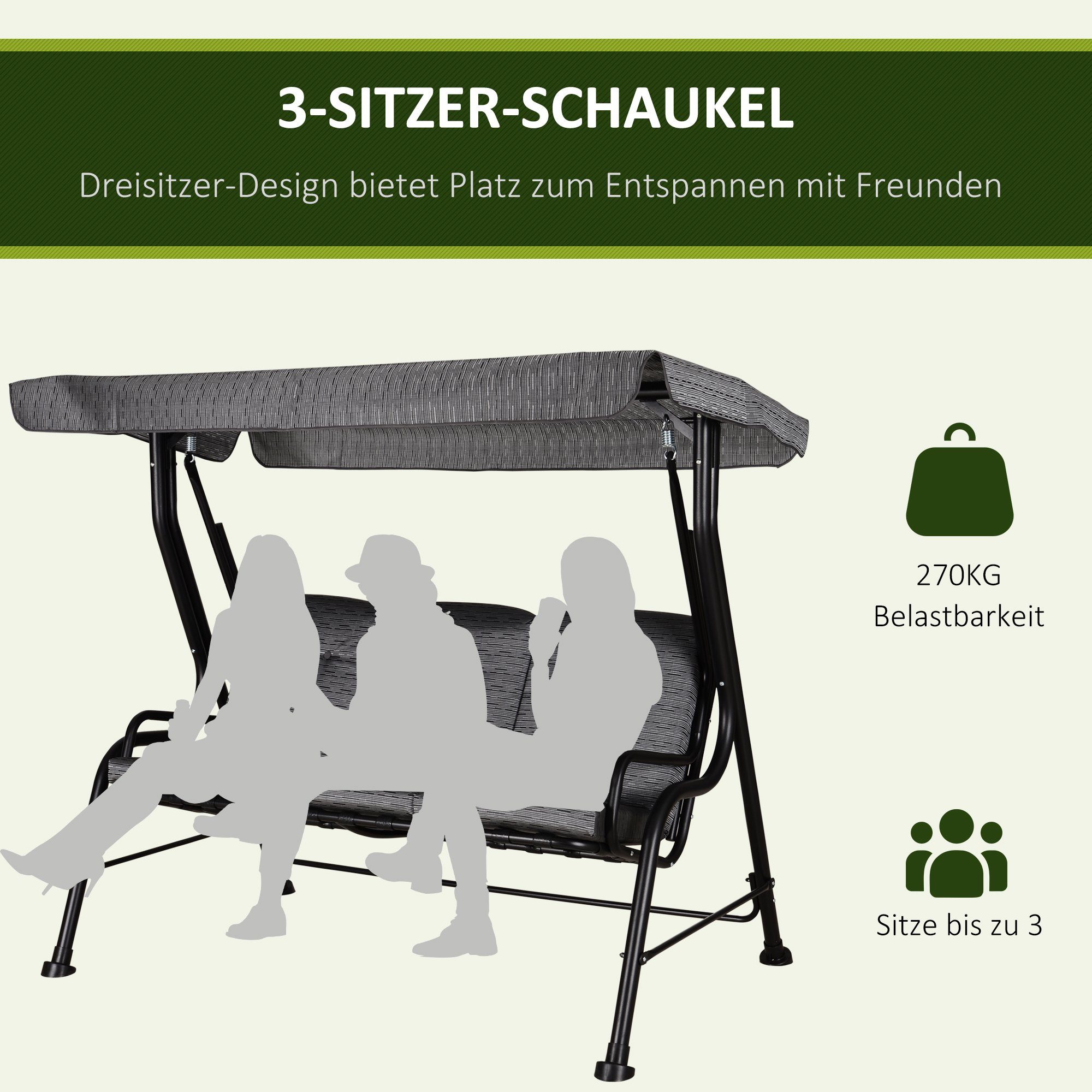 Outsunny Hollywoodschaukel