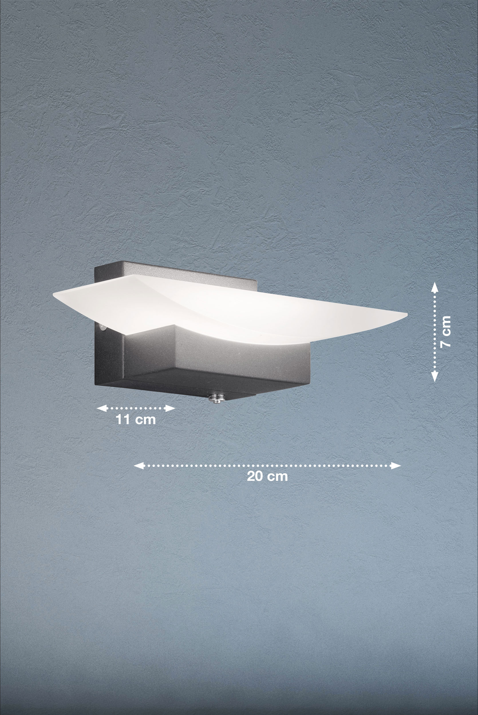 Fischer & HonselLED-Wandleuchte 1flg