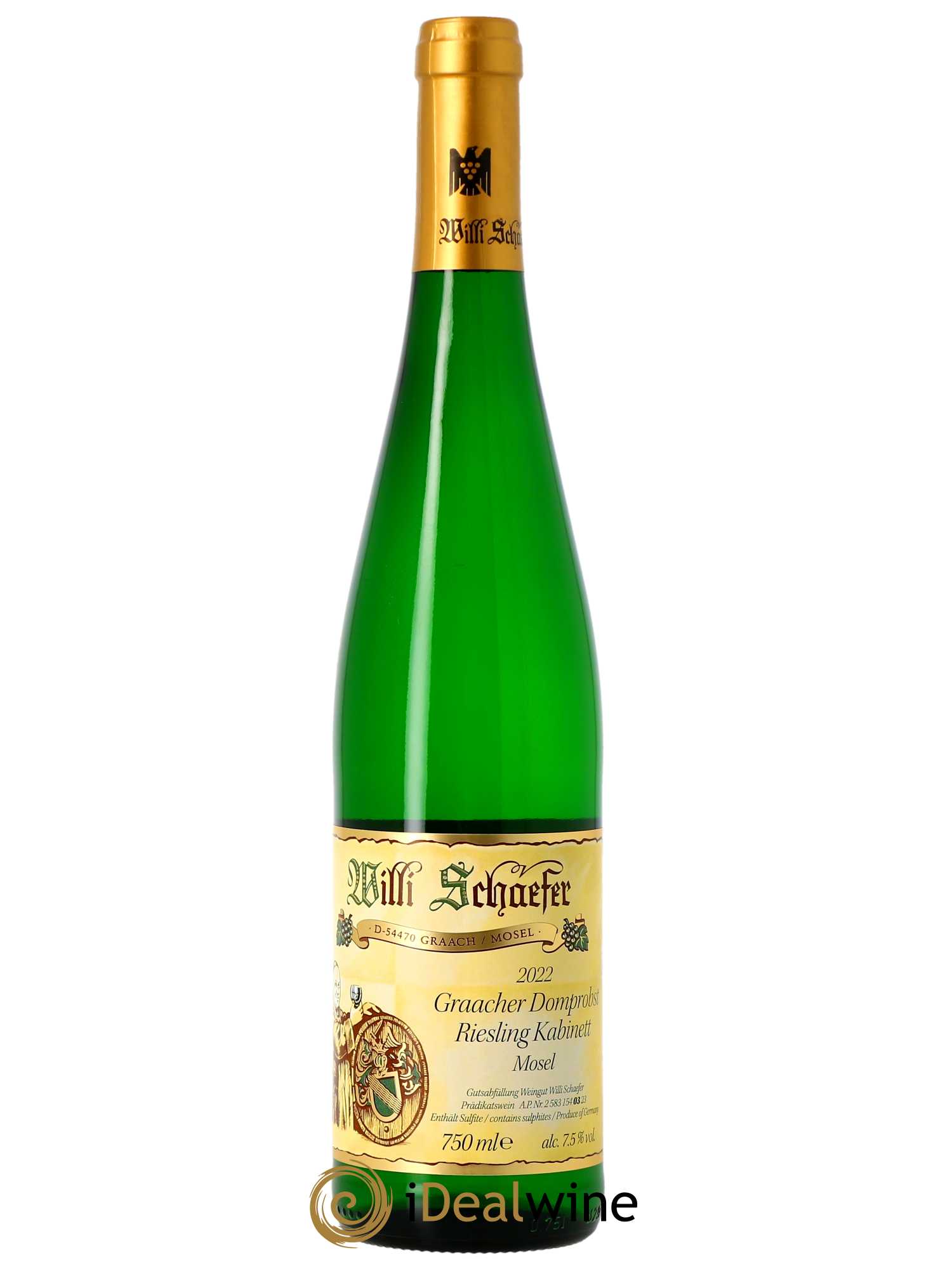Riesling Willi Schaefer Graacher Domprobst Kabinett  2022 - Lot de 1 Bouteille