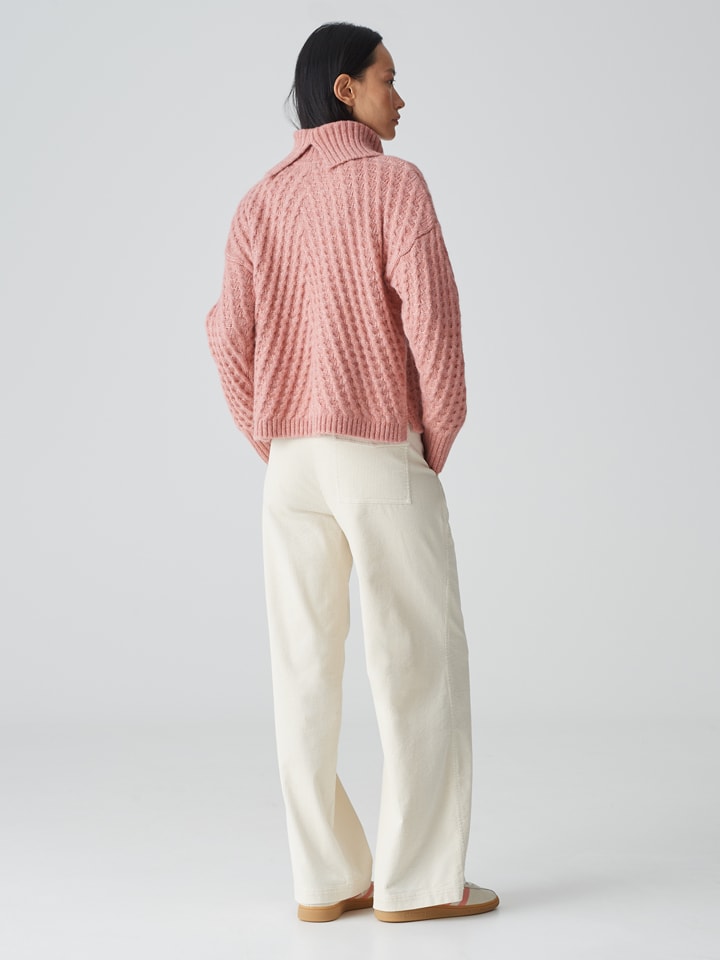 OPUS Rollkragenpullover in Rosa günstig kaufen