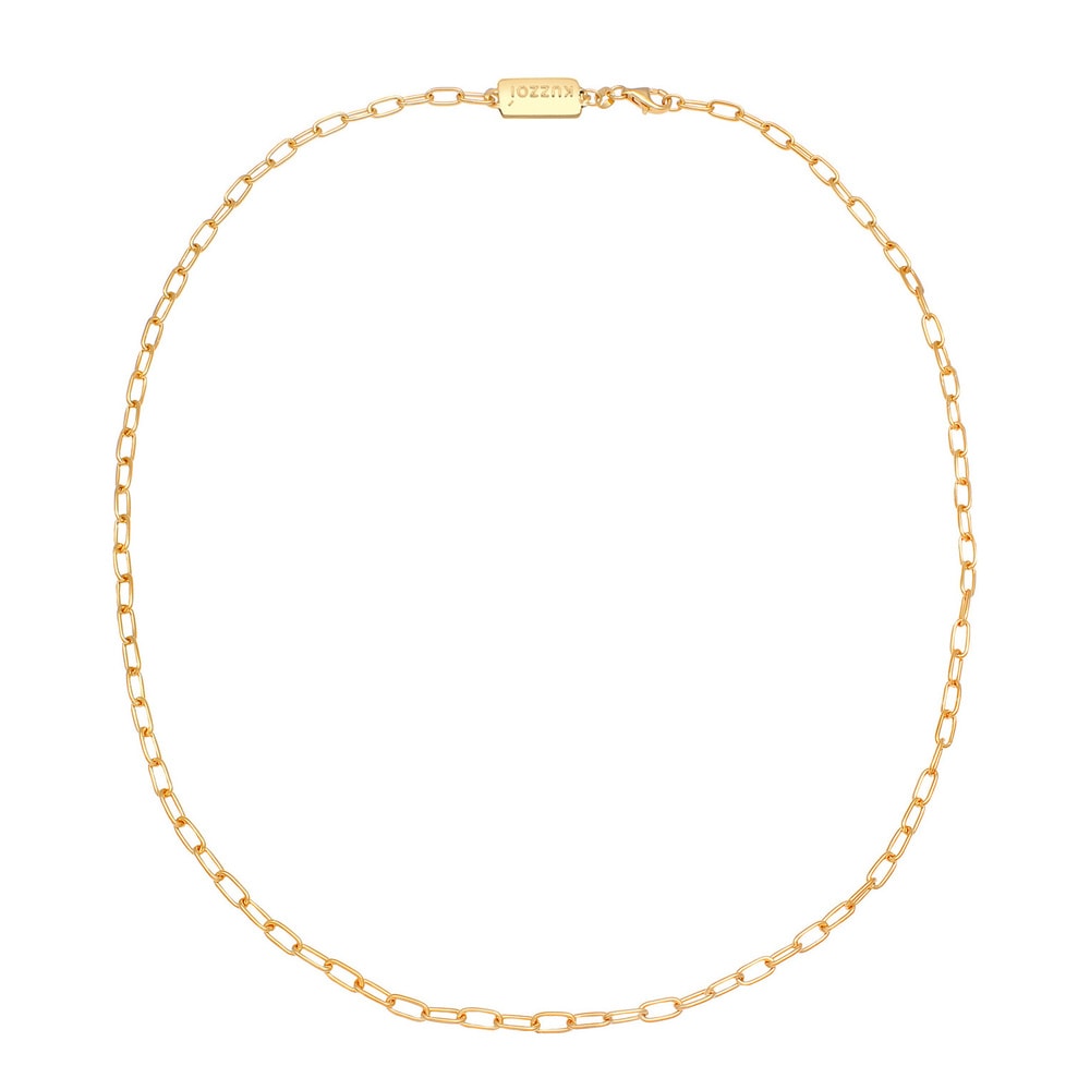 KUZZOI KUZZOI Collier Herren Gliederkette Oval Basic Fein 925 Silber collier