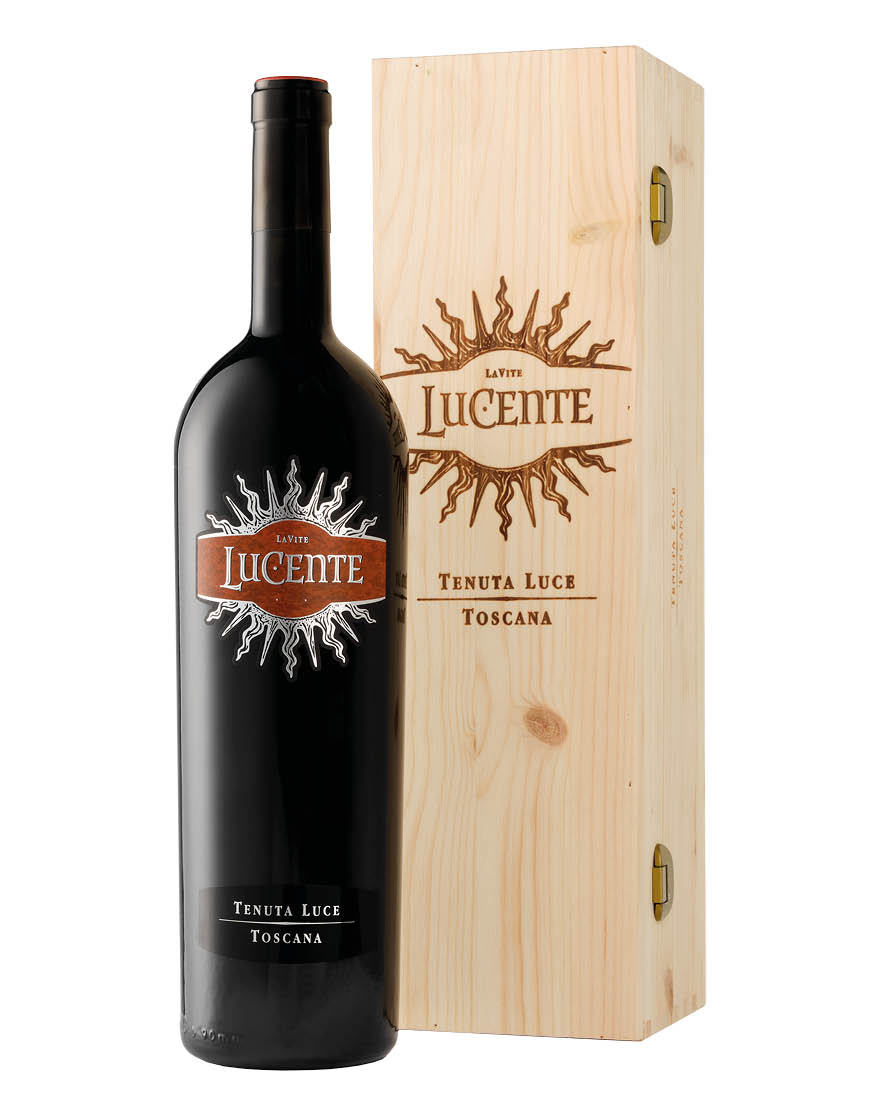 Toscana IGT La Vite Lucente 2021 Tenuta Luce Magnum 1,5 ℓ, Caisse bois