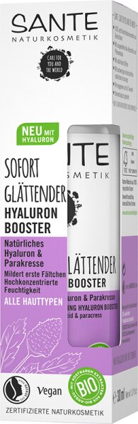 Sante Sofort Glättender Hyaluron Booster Natürliches Hyaluron & Parakresse Gesichtsserum
