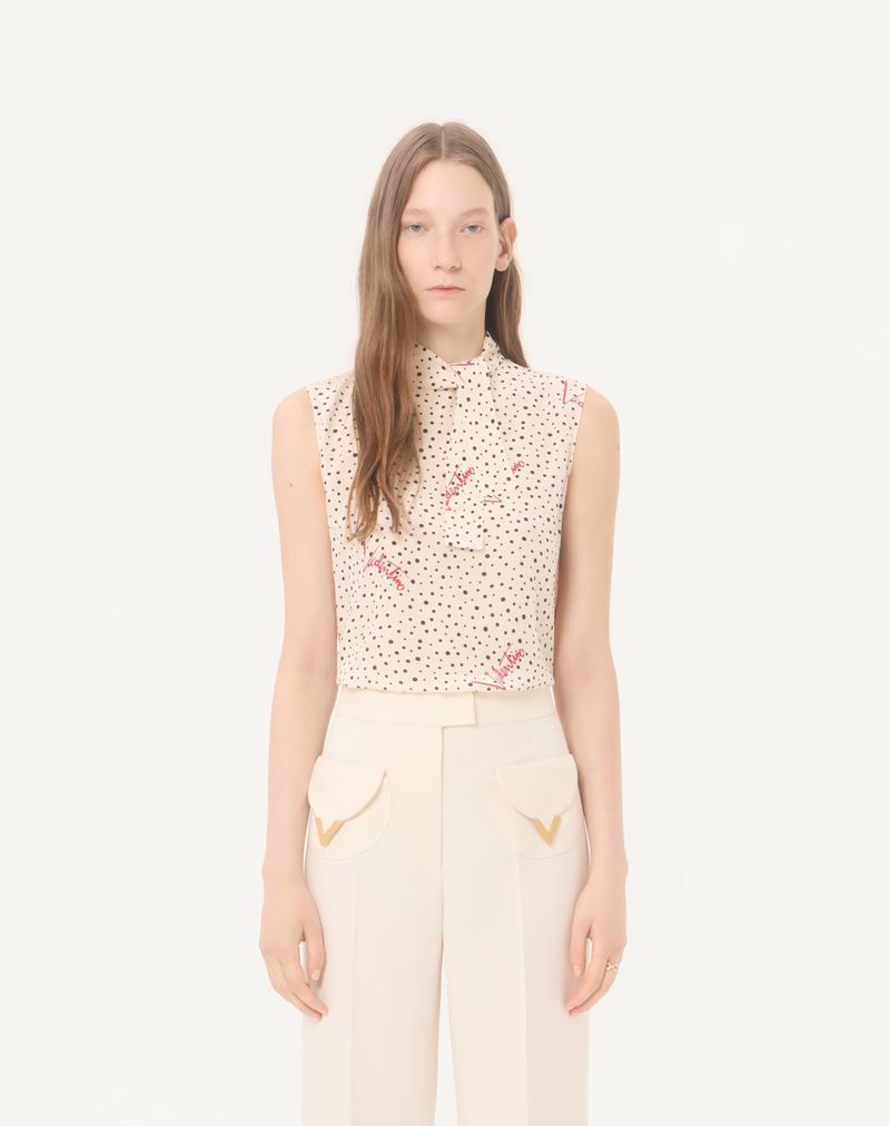Top In Crepe De Chine Bubbles Plusdepois