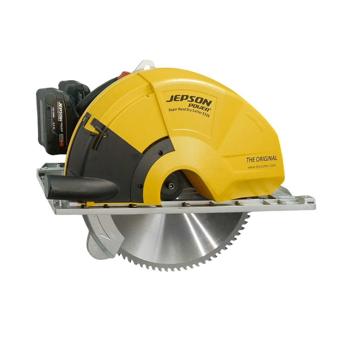 Jepson 608270EC2 Super Hand Dry Cutter 8320E Бежична тестера за метал + сечиво тестере Ø320/84T 2x CAS 5.5AH батерије и 2x брзи пуњач