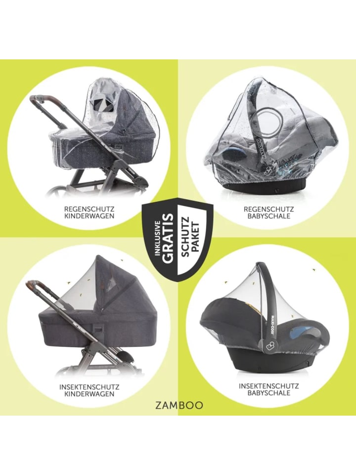 Hauck 4in1 Kinderwagen-Set Vision X Trio Set - inkl. i-Size in beige,schwarz günstig kaufen onesize