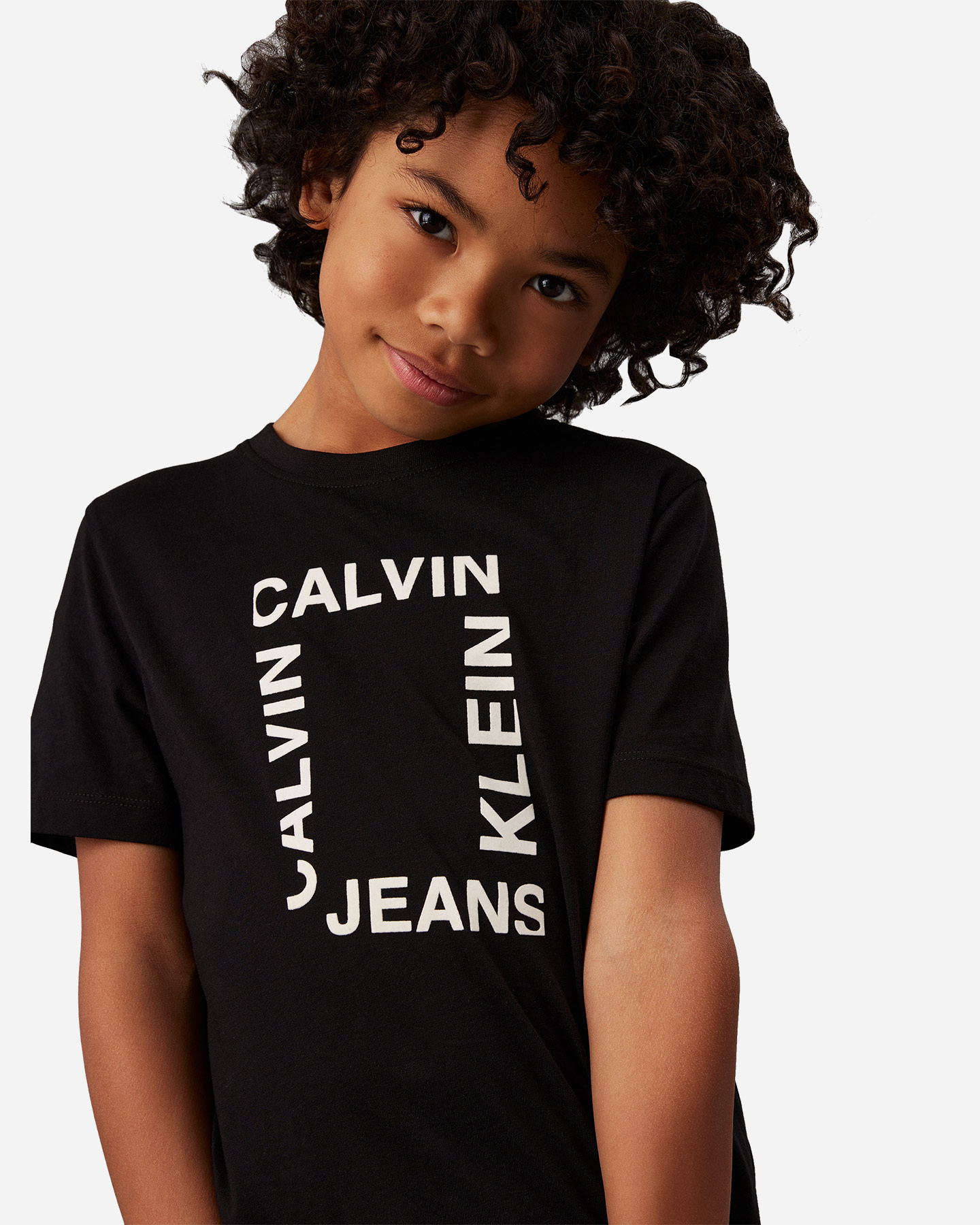 Koszulka Calvin Klein Jeans Flock Jr IB0IB02159-BEH