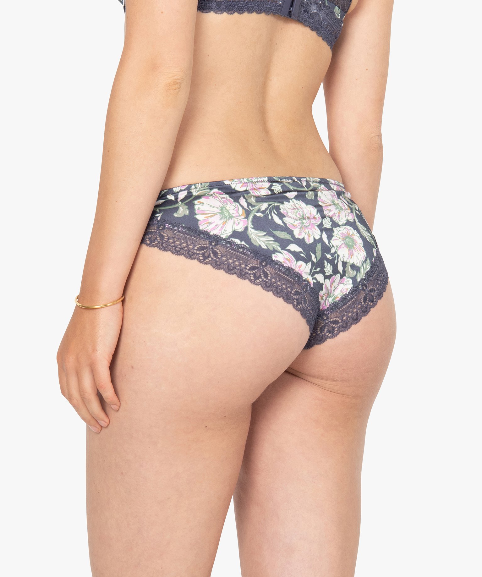 Culotte femme à motifs fleuris et dentelle imprime | GEMO
