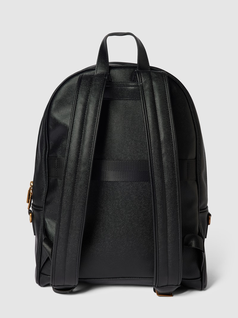 Rucksack mit Label-Applikation Modell 'KING' in schwarz