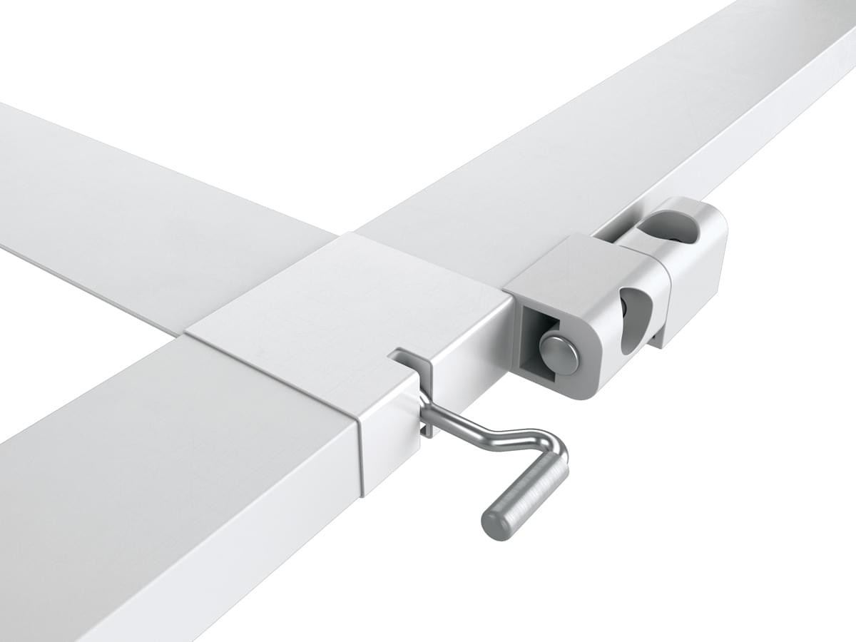Hecht Powertec XXL Aluminium-Fliegengitter-Bausatz SLIMPLUS, ca. 120 x 240 cm,  braun