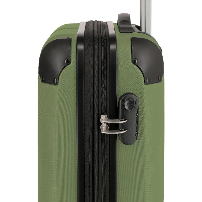 Travelite CITY Trolley S (55cm) mit 4 Rollen (erweiterbar) - Grün