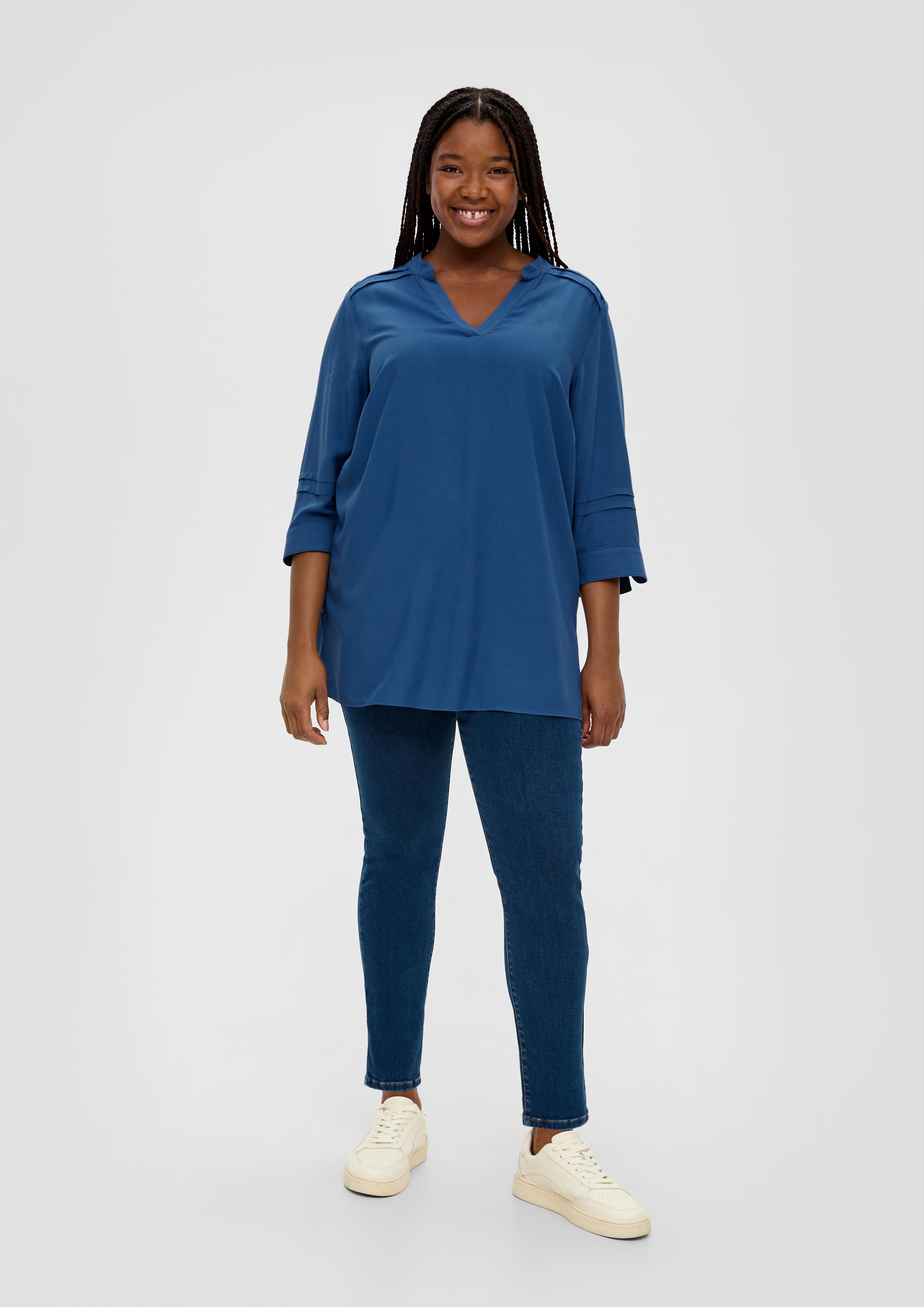Viskosebluse mit Biesenfalten  2136251-5704