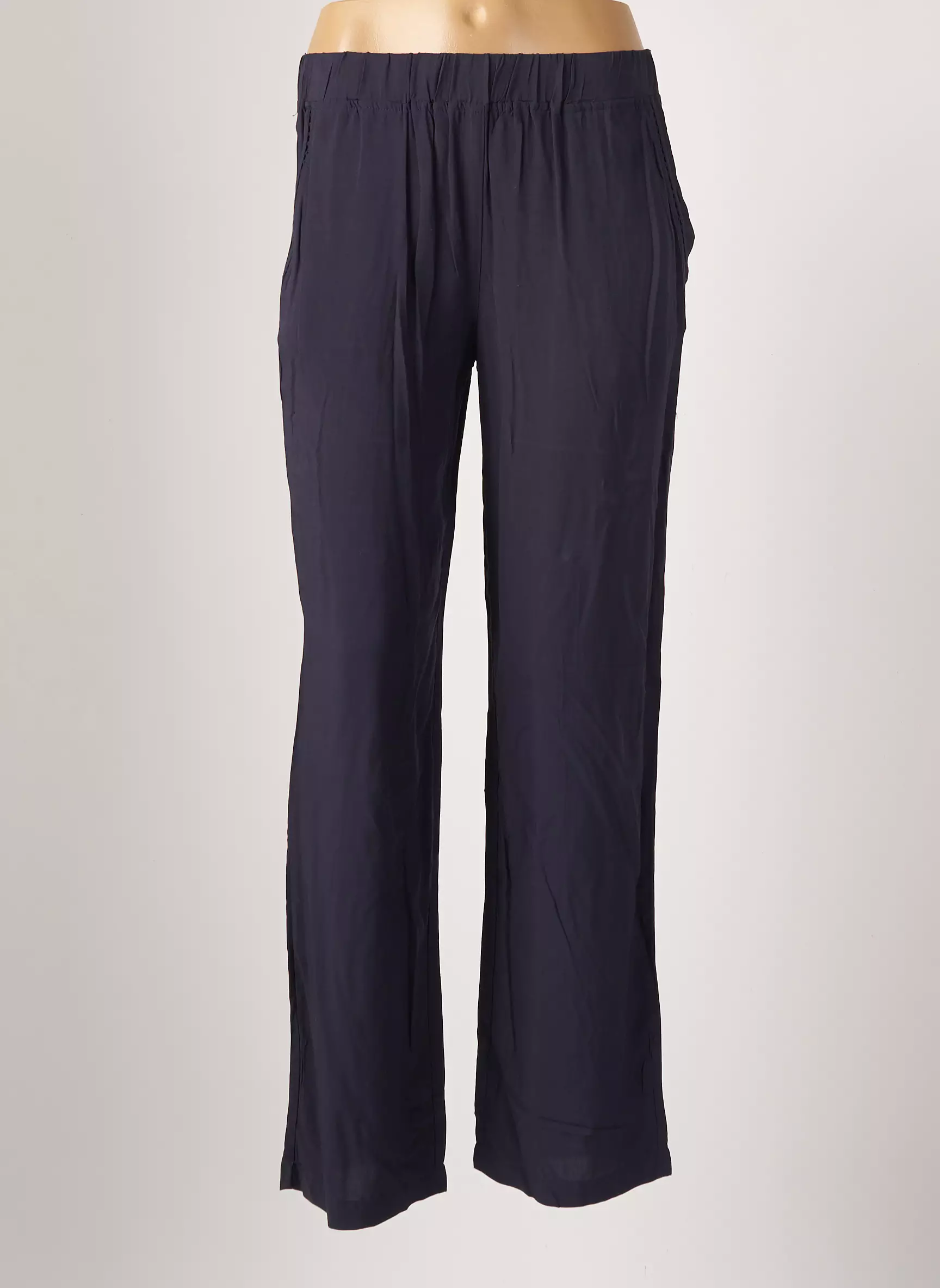 Etymologie Pantalons Chino Femme couleur bleu