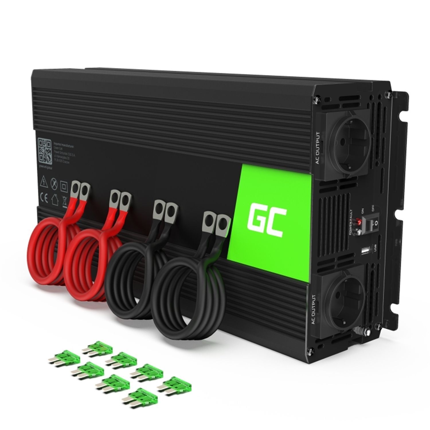 Green Cell INV11 12V/2000W Wechselrichter