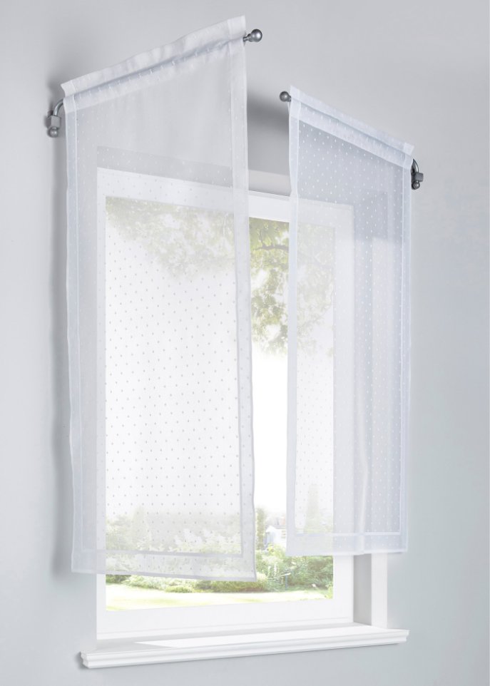 Jacquard Panneaux mit Punkten (1er Pack)