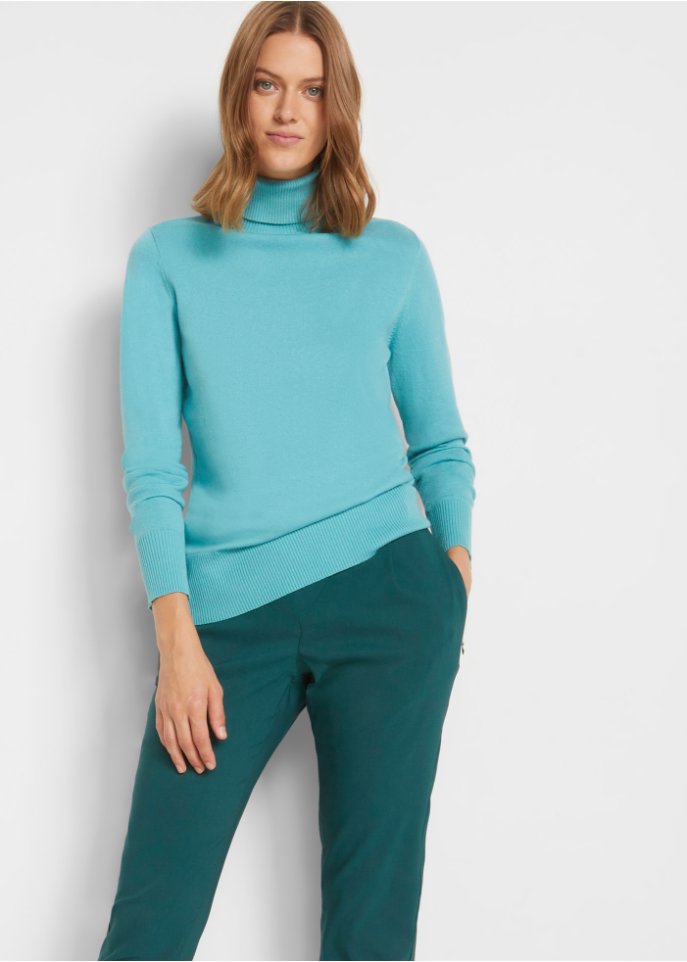 Basic Rollkragenpullover
