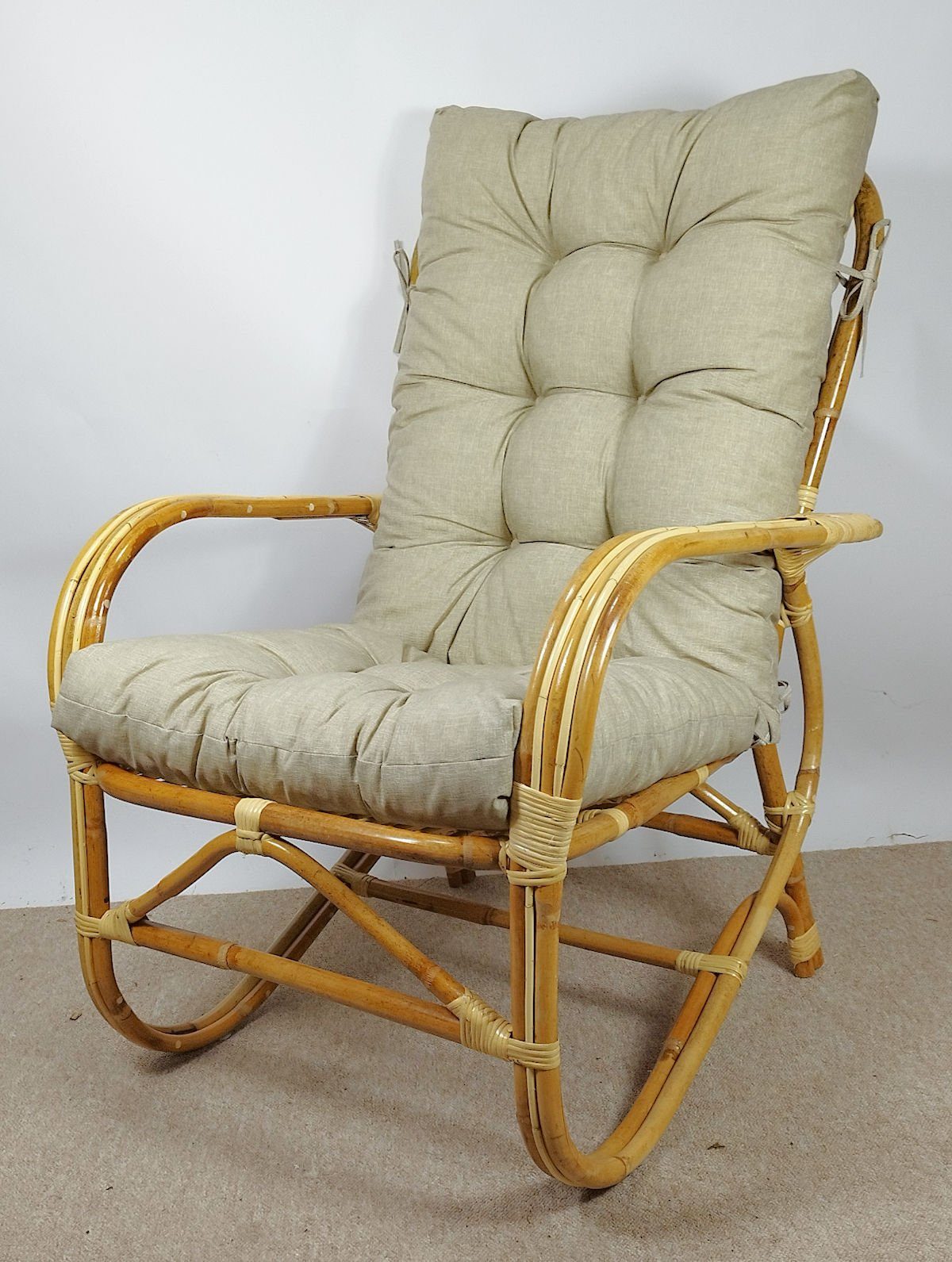 Rattani Rattanstuhl Rattansessel, Rattanstuhl Modell Nilam, Rattan Natur