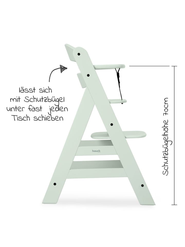 Hauck Hochstuhl Alpha Plus - Mint günstig kaufen onesize