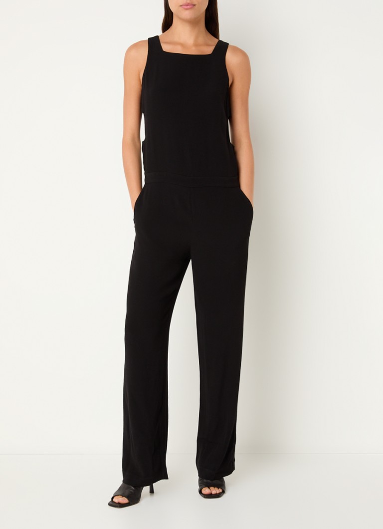 ba&sh Nina loose fit jumpsuit with side pockets and cut-out detail