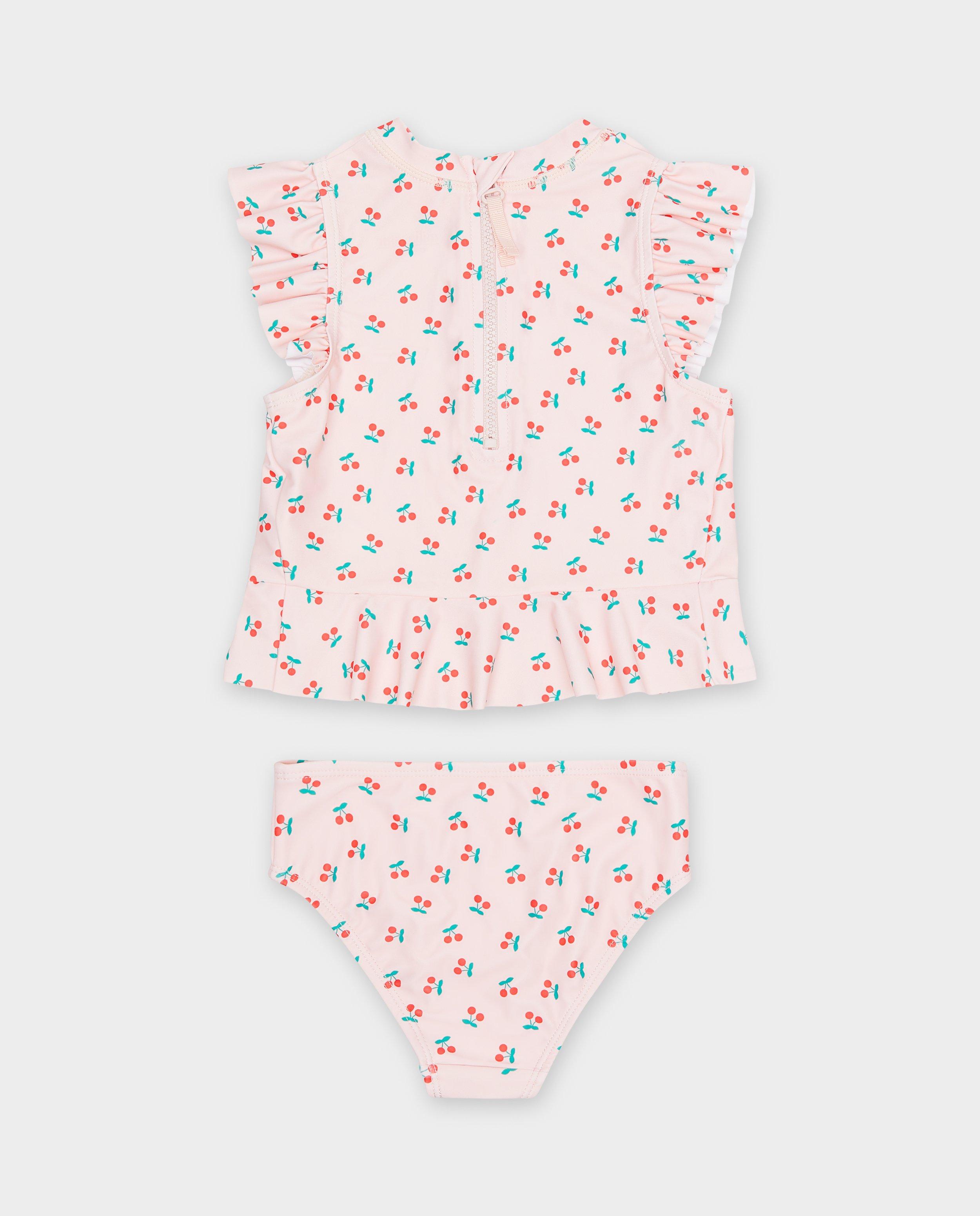Set costum de baie Milla Star: top + slip, 92-134 roz deschis