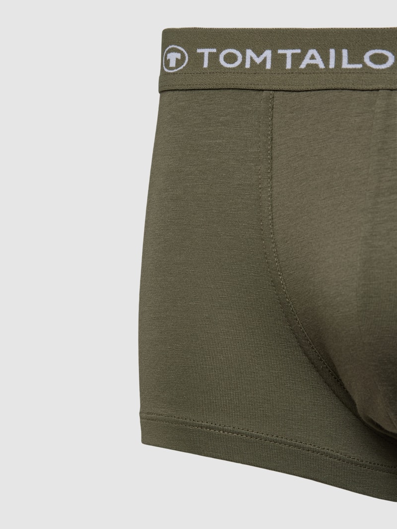 Pants mit elastischem Label-Bund Modell 'BUFFER' im 3er-Pack in blau