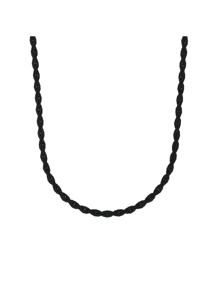 Amor Halskette Edelstahl, IP Schwarz in Schwarz günstig kaufen 50 cm