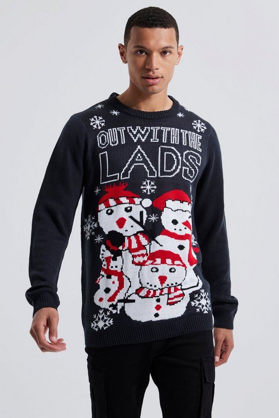 Tall Lads Night Out Weihnachtspullover