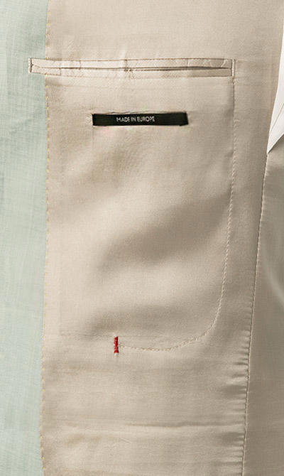CINQUE, Anzug Cimonopoli mit Weste, Super Slim Fit, Schurwoll-Stretch, salbei meliert