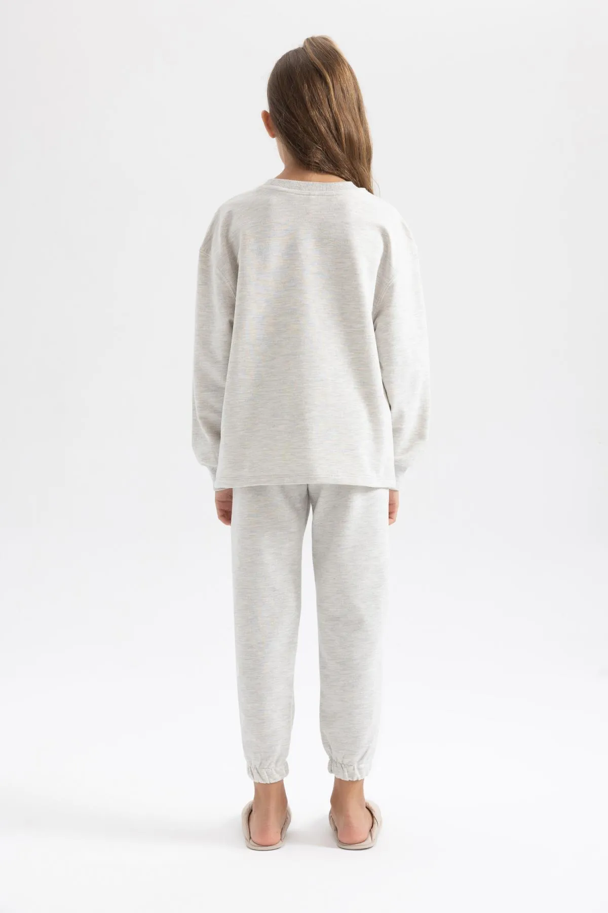 DeFacto  Bedrucktes Langarm-Pyjama-Set für Mädchen