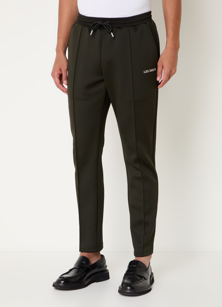Les Deux Ballier slim fit track pants with stitching pockets and logo