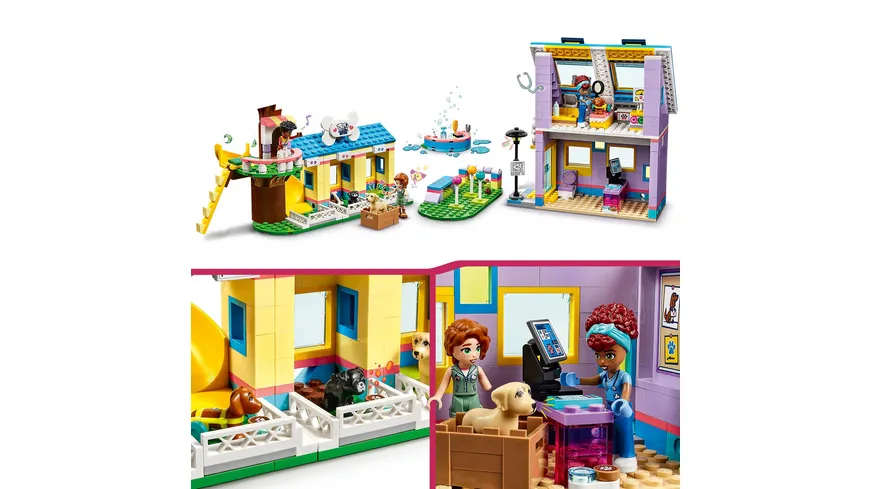 LEGO Friends 41727 Hunderettungszentrum, Tierarzt Spielzeug für Kinder