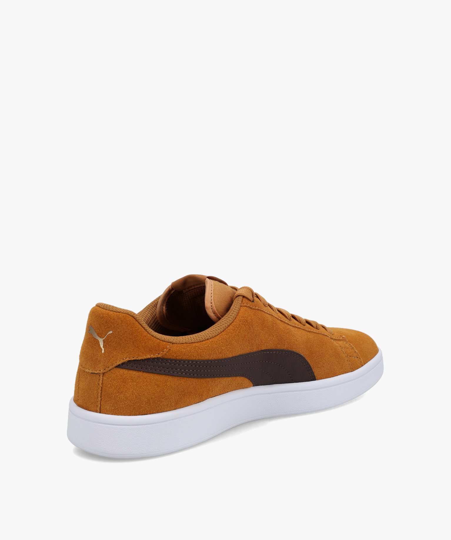 Baskets homme dessus cuir bicolore – Puma Smash camel | GEMO