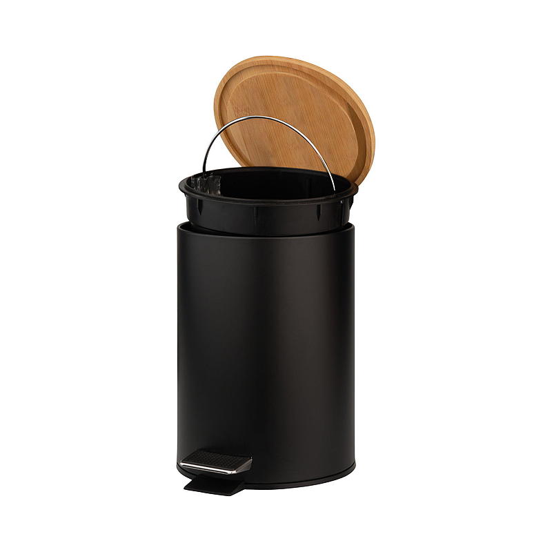 Home Pedalbøtte 3 l m/soft lukking, bambuslokk