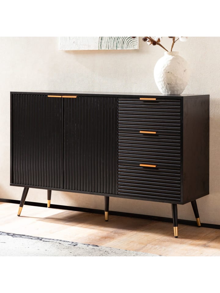 KADIMA DESIGN Sideboard 120x80x40 cm Anrichte mit Eiche-Dekor, Kommode mit günstig kaufen onesize