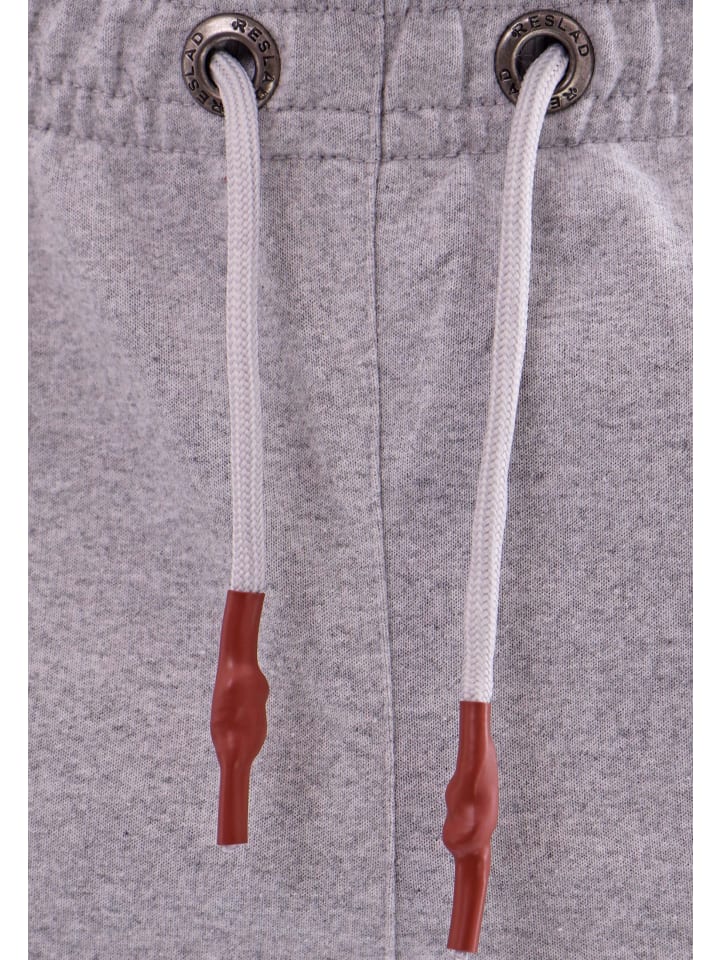 RESLAD Jogginghose mit Brandpatch in grau günstig kaufen